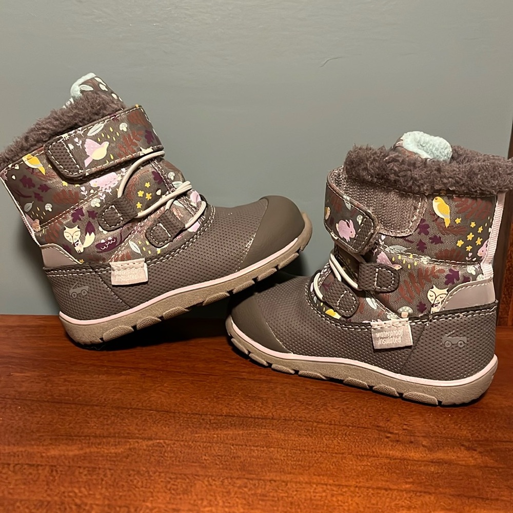See Kai Run Toddler Gilman Snow Boots Sz 7